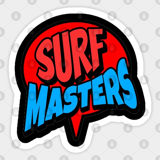 Surf Masters , Hello Summer Vintage Funny Surfer Riding Surf Surfing Lover Gifts Sticker by Customo